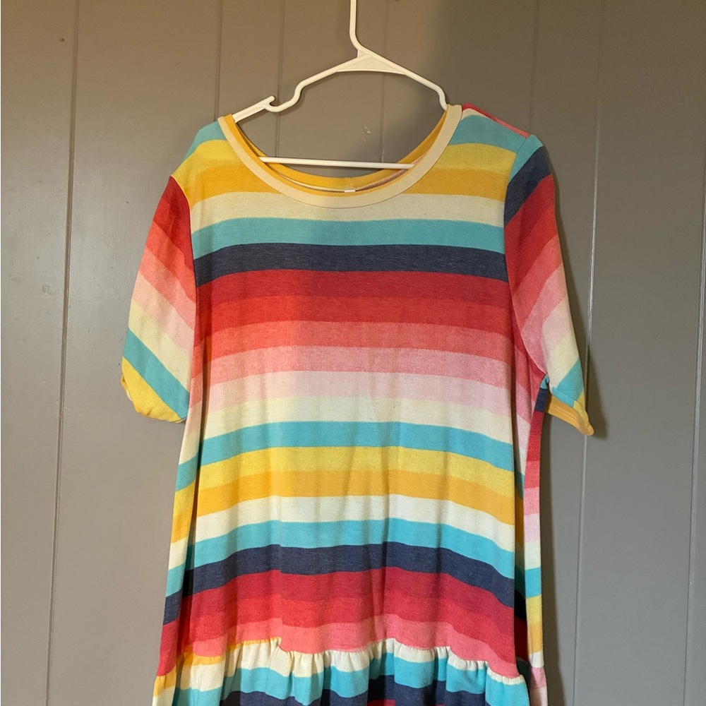 Colorful Striped Dress